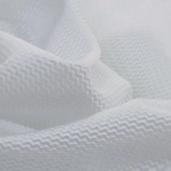 Elastic fabric white